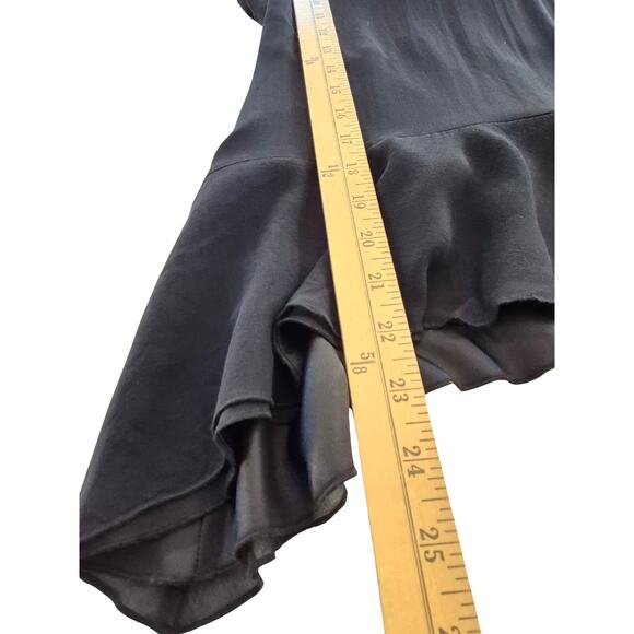 SPENSER JEREMY Womans Top Sz M Whimsigoth Fairy Grunge Romantic Asymmetric Silk - Picture 10 of 10